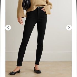 Citizens of Humanity Chrissy High Rise Skinny Jeans in Black Size 28